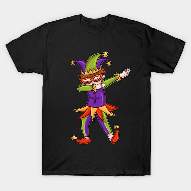 Dabbing Jester T-Shirt by TeddyTees